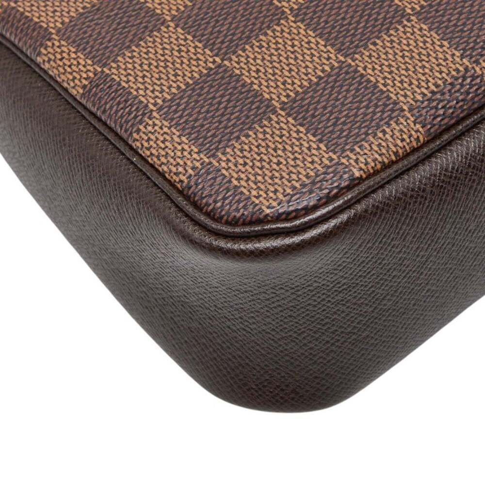 LOUIS VUITTON Brown Damier Leather Pouch - Picture 5 of 11